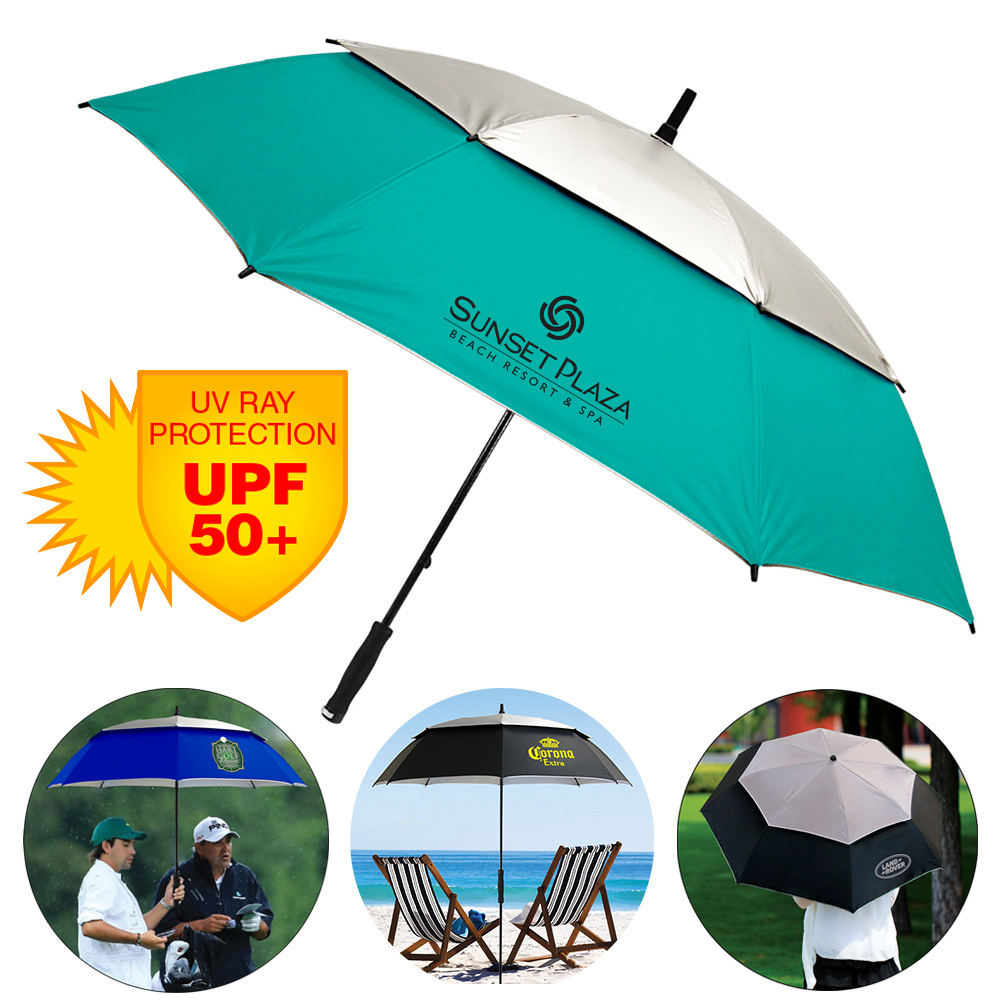 The Vented Hybrid UV Golf/Beach Umbrella